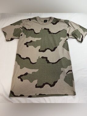 Vtg Tee Swing Desert Camo Print Single Stitch Men’s L USA Made